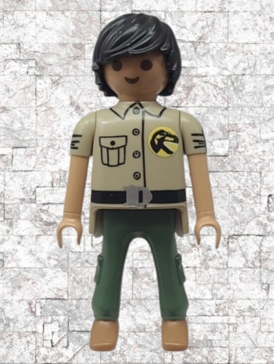Geobra Other - 2009 GEOBRA - PLAY MOBIL JURASSIC WORLD RANGER FIGURE - 3"